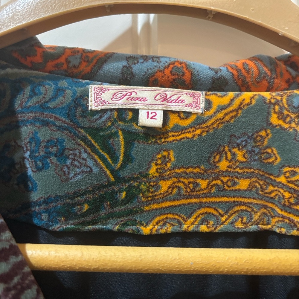 Pura Vida Multicolor Paisley Jacket